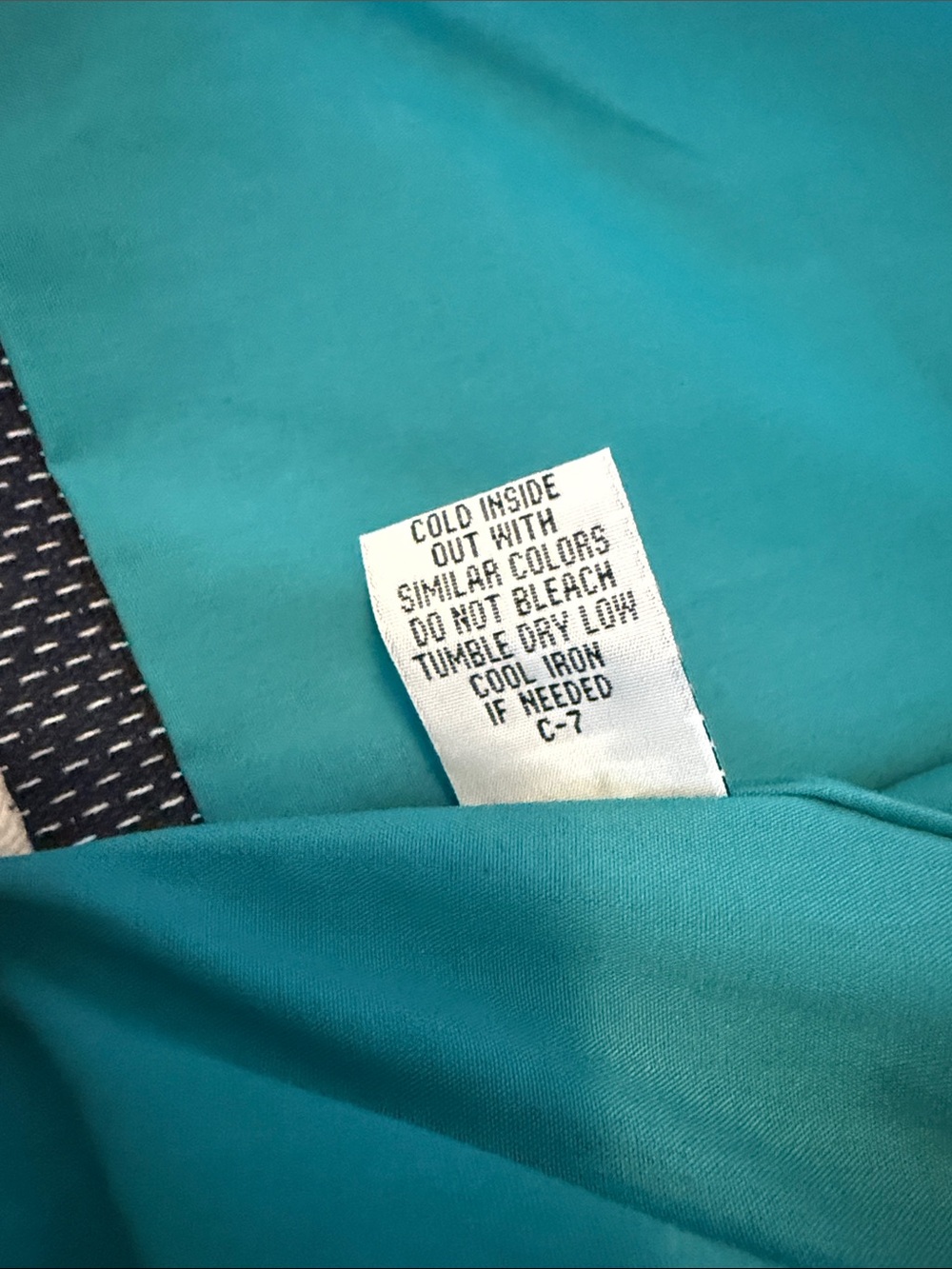 Tulle Navy Blue Dot Short Sleeve Blazer with Teal Lining - Picture 3 of 6